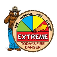 EXTREME Wildfire Danger Level